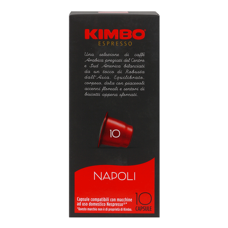 Kimbo Napoli Kapseln - Nespresso® kompatibel - 10 Kapseln