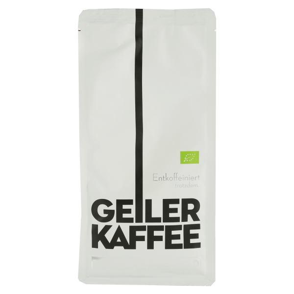 Geiler Kaffee Röstung Bielefeld Bio entkoffeiniert 250g Bohnen