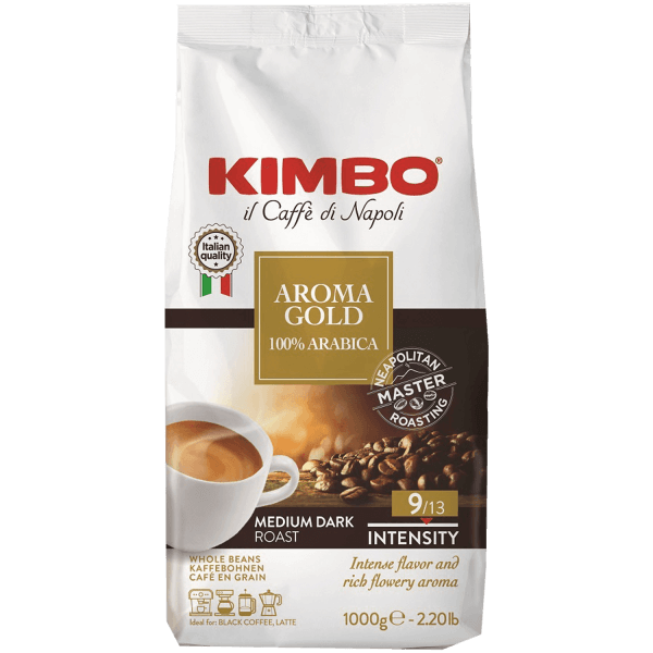 Kimbo Aroma Gold Kaffee Espresso 1kg Bohnen