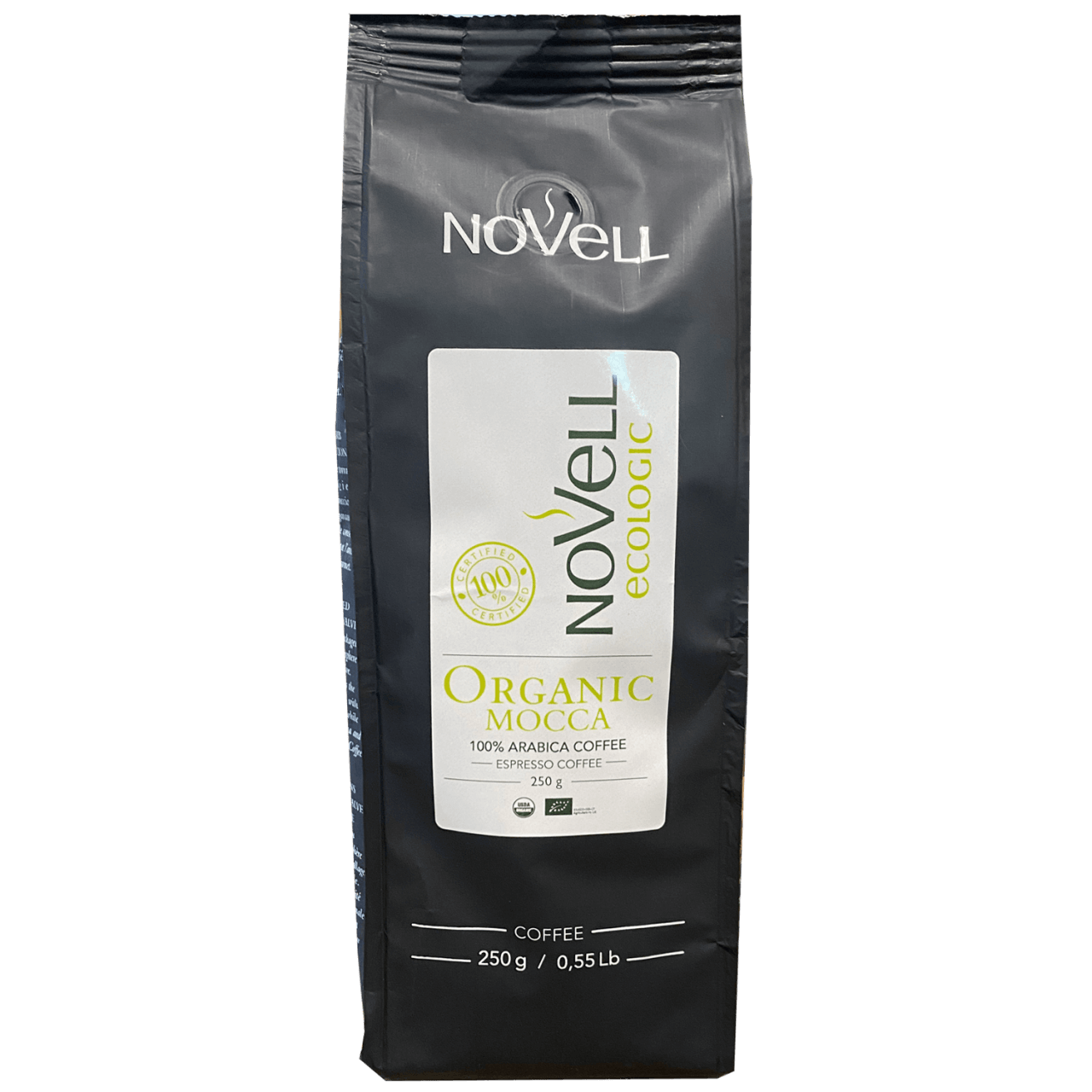 Novell Organic Mocca Espresso Kaffee Bohnen 250g