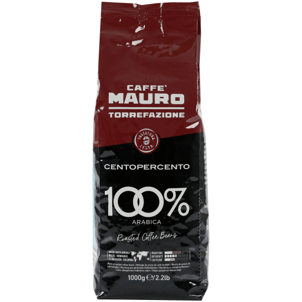 Mauro Centopercento Espresso Kaffee Bohnen 1000g