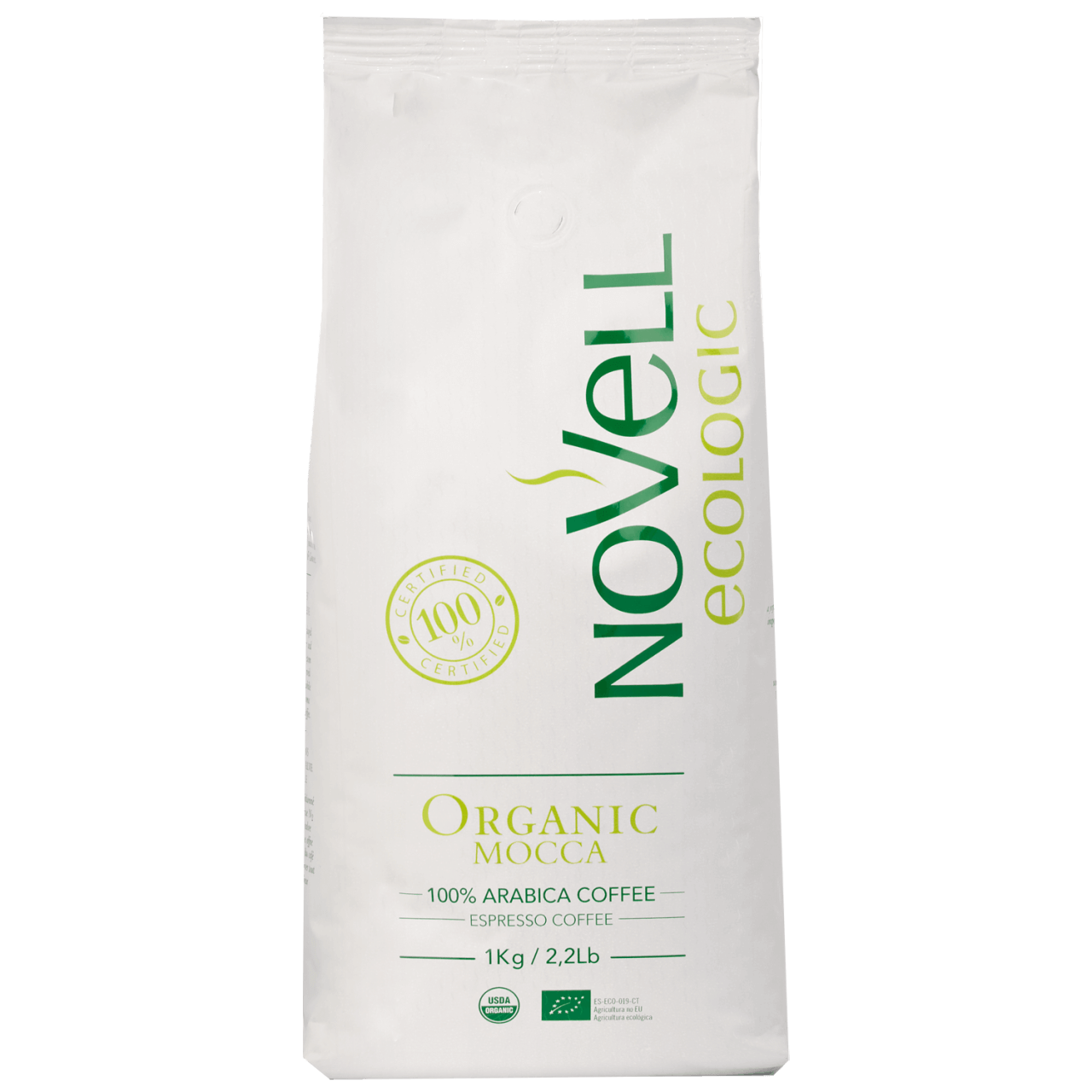 Novell Organic Mocca Espresso Kaffee Bohnen 1000g