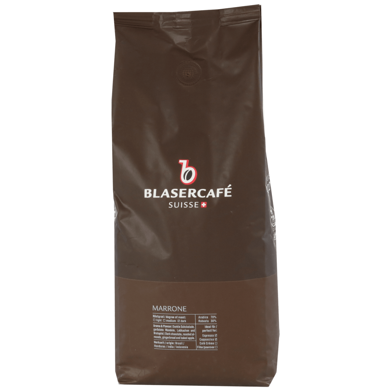 Blasercafé Marrone Espresso Kaffee Bohnen 1000g